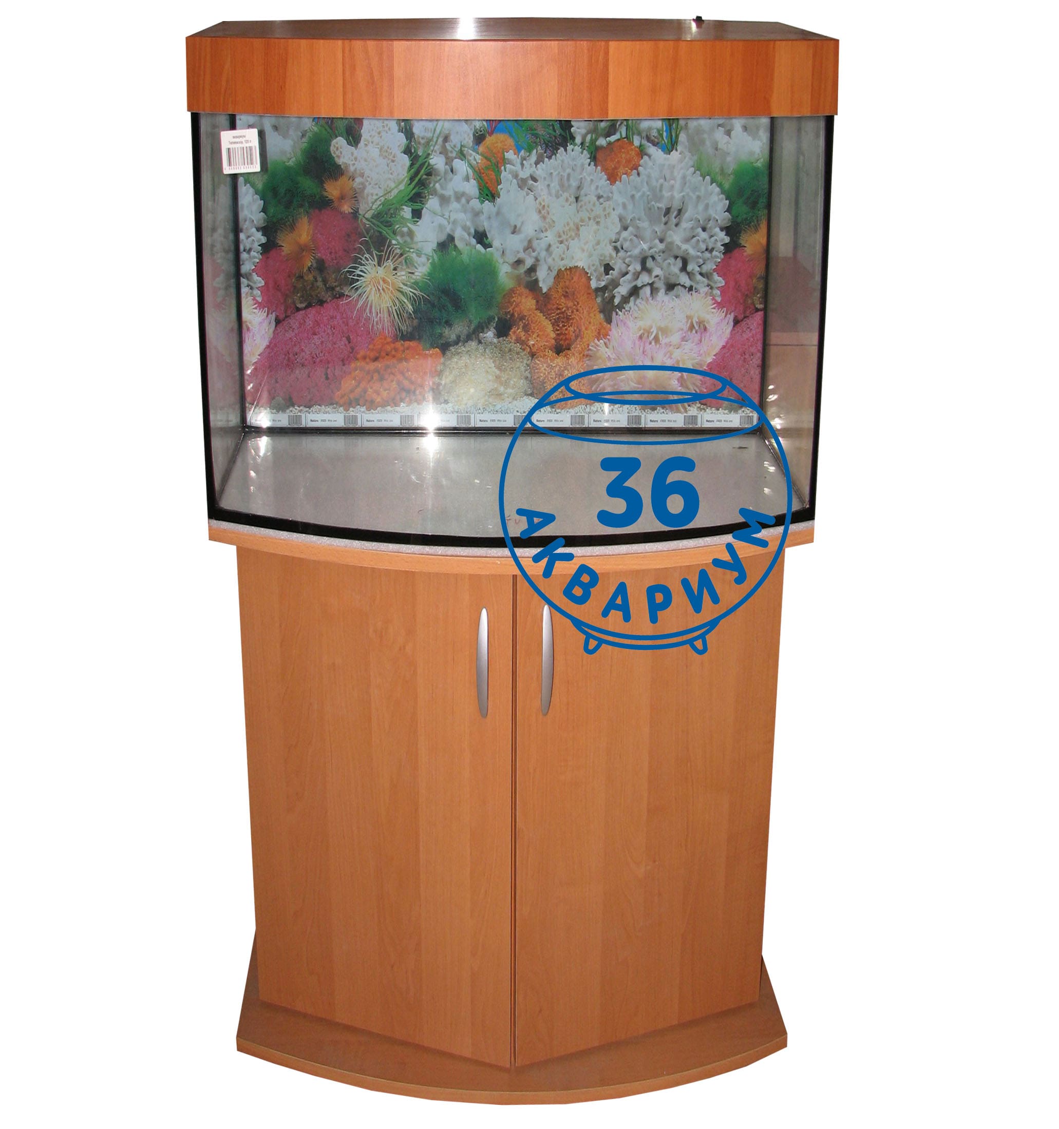 аквариум панорамный 55 литров
